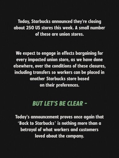 Starbucks Workers Union: It has never been more clear why baristas need the backing of a union.